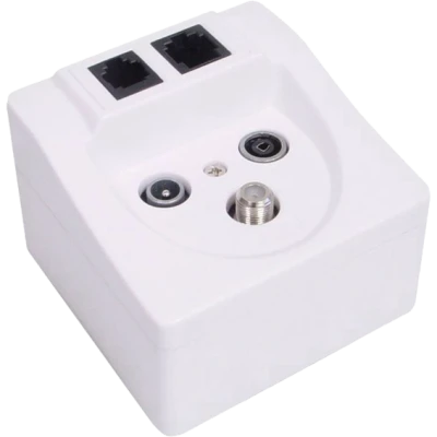 Transmedia Utičnica TV/SAT/FM/1xLAN (Ethernet)/1xTel. - FD 11 SET