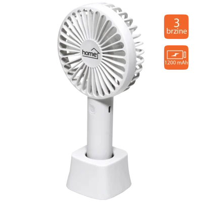home Ventilator ručni / stolni, promjer 9 cm, Li-Ion 800mA - HF 9/WH