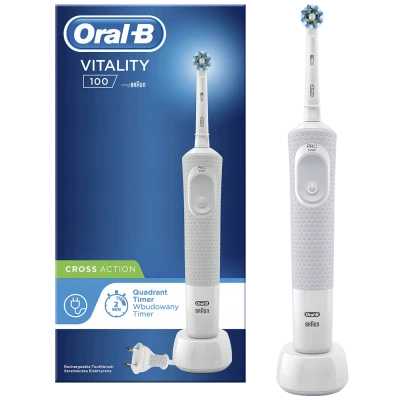 Braun Četkica za zube, električna, ORAL-B Vitality Easy Clean - Oral-B Vitality 100 Cross