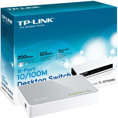 TP-LINK 8-Portni switch, 200Mbps, 10/100M - TL-SF1008D