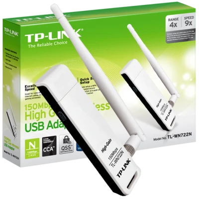TP-LINK Wi-Fi mrežna kartica, 2.4 GHz, 4 dB, 150 Mbps - TL-WN722N