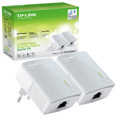 TP-LINK Mrežna strujna utičnica 600Mbps, set 2 kom - TL-PA4010KIT
