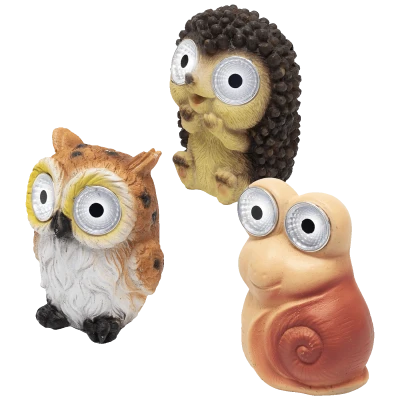 home Solarna vrtna svjetiljka, sova, puž, jež, 40 mAh - MX670