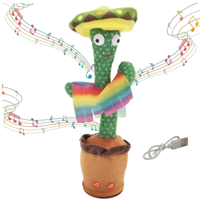 Extralink Igračka kaktus sa sombrerom koji pleše i ponavlja riječi - Dancing Cactus Toy w Sombrero