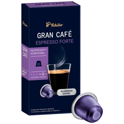 Tchibo Kapsule Gran Café Espresso Forte za Nespresso aparate, 10/1 - Gran Café Espresso Forte 10/1