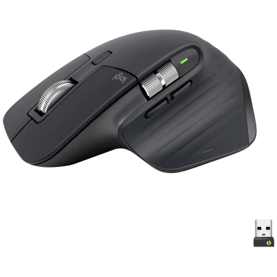 Logitech Miš bežični, Bluetooth, 7 tipki, 1000 dpi - MX Master 3s Graphite