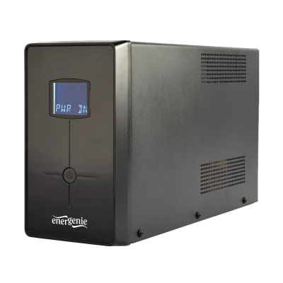 UPS GEMBIRD EG-UPS-035, USB and LCD display, 2000 VA, 1200W, black