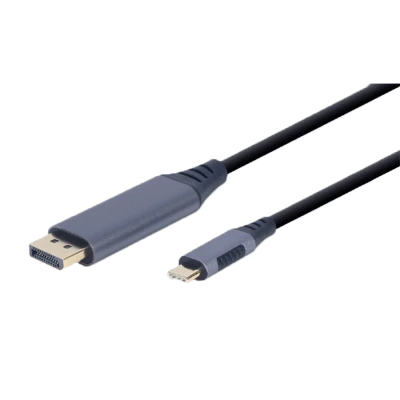 Video adapter kabl Type-C to DisplayPort, space grey, 1.8 m, 4K 60 Hz, GEMBIRD CC-USB3C-DPF-01-6