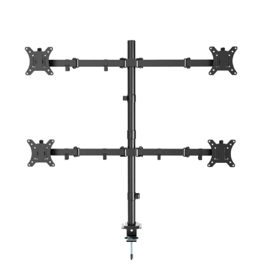 NOSAČ ZA ČETRI MONITORA GEMBIRD MA-D4-01, montaža na stol, (tilting, swivel), 13”-32”, up to 10 kg