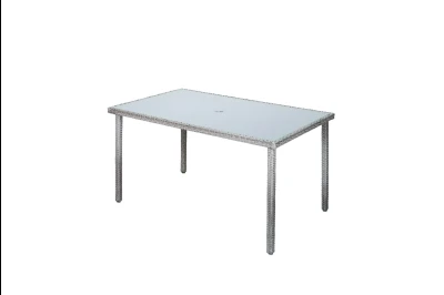 Bastenski sto od ratana ATLANTIC - sivi