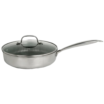 Zilan Tava sa staklenim poklopcem, 26 cm, troslojno posuđe - ZLN9679