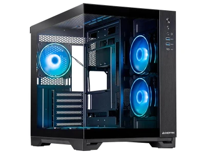 Chieftec Visio Dual Case6x120mm A-RGB, ATX, Temepered360mm radiator, 175mm CPU, 410mm GPU