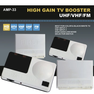 Falcom Pojačalo antensko, 3 ulaza,  UHF/VHF/FM, 35dB - AMP-33