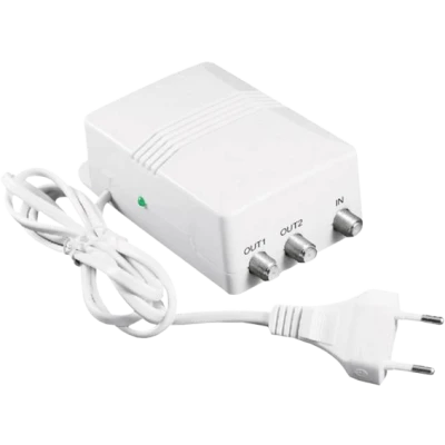 ZODIAC Pojačalo antensko, 1 ulaz 2 izlaza, 20/27dB - ZDA-0612