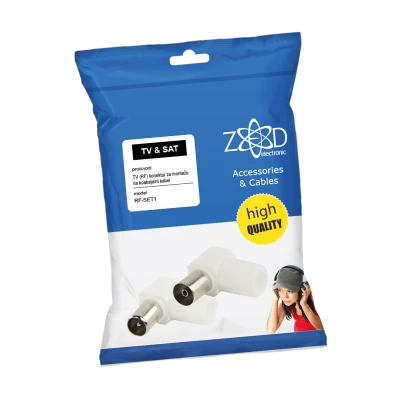 ZED electronic RF utikač + RF utičnica plastična - RF-SET1