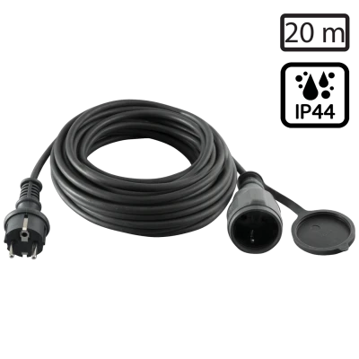 home Produžni strujni kabl, gumirani, 1 utičnica, 20 m, H05RR-F - NV 5-20/G
