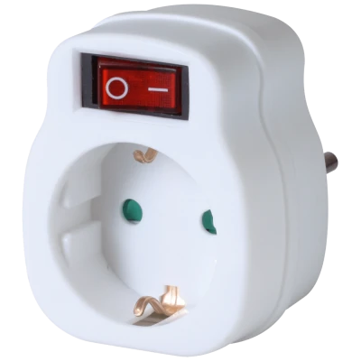 home Utičnica sa prekidačem, 16A - NVK 1/WH