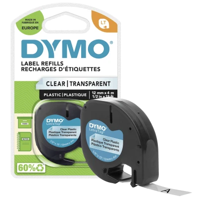 Dymo Kaseta s trakom za LetraTag,4 met,12 mm,plastic transparent - S0721530