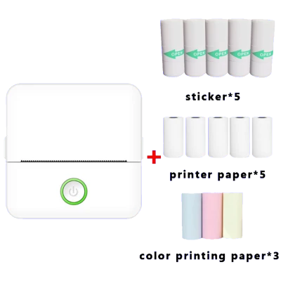 NN-Su Printer, mobilni , Zero INK, Bluetooth, set - X6 Mini Printer, set, Bluetooth