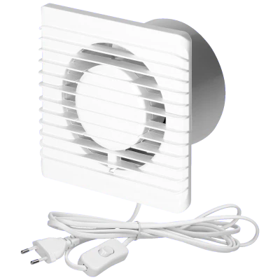 Virone Aspirator ugradbeni za ventilaciju, kabel i prekidač, 100 mm - BF-100/PS