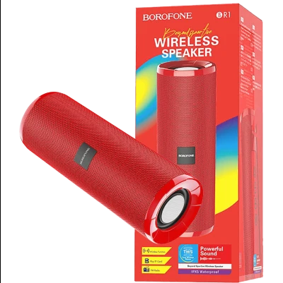 Borofone Zvučnik bežični, Bluetooth, 1200 mAh, 3 h, crvena - BR1 Beyond Red