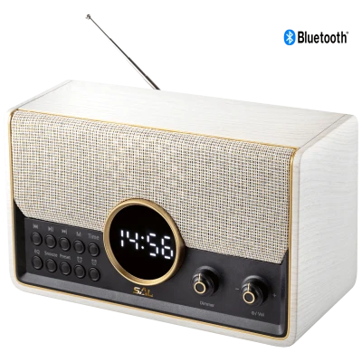 SAL Retro radio + BT bežični zvučnik, 7in1, FM, MP3, alarm - RRT 5B