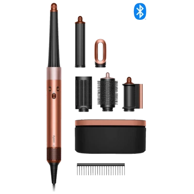 Dyson Uvijač za kosu, 1300W, Bluetooth, Multistyler - Airwrap i.d.Amber Silk/Pink C.+Wavy