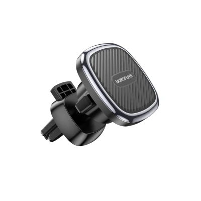 Univerzalni magnetni auto držač nosač za mobitel BOROFONE BH67 Air outlet magnetic car black metal gray
