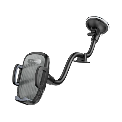 Univerzalni auto držač nosač za mobitel BOROFONE BH54 Racer windshield car black grey