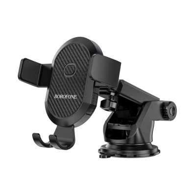 Univerzalni auto držač nosač za mobitel BOROFONE BH39 Amazing bay one touch center console car black