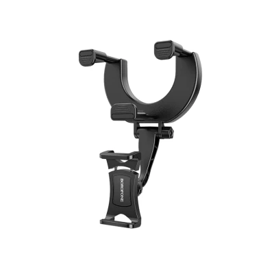 Univerzalni auto držač nosač za mobitel za retrovizor BOROFONE BH49 Roller rearview mirror car black