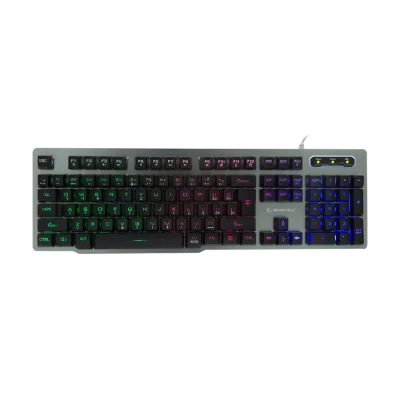 Tastatura gaming RAMPAGE KB-R78 Gray / Black USB Rainbow Backlight BiH Layout Gaming Keyboard, 30859