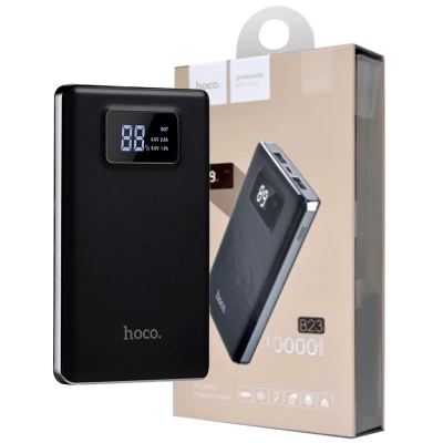 hoco. Punjač prijenosni za mobitele, 10000 mAh, 1 A/2.0 A, display - B23 Flowed Power Bank